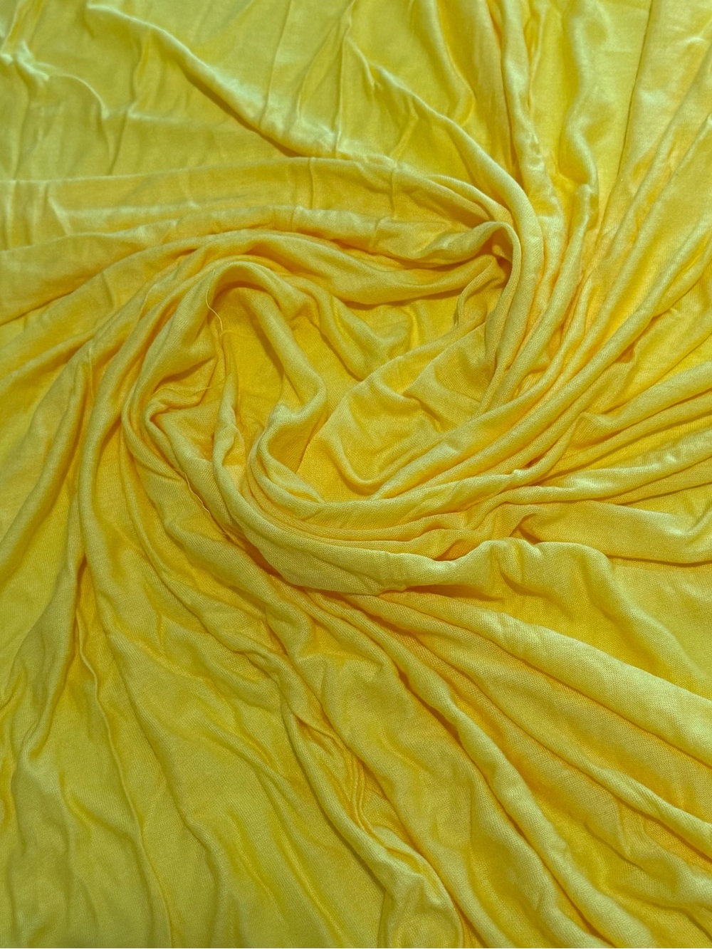 Bright Yellow Lightweight Rayon Fabric